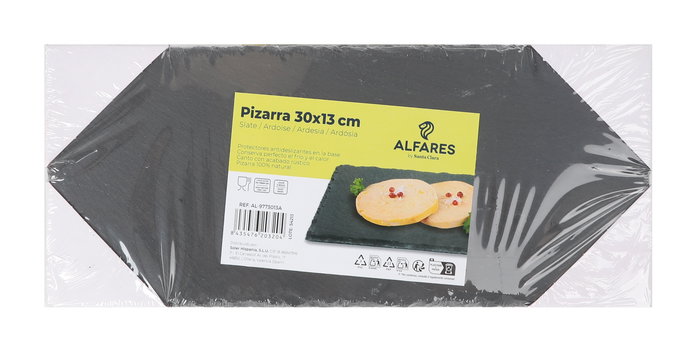 Santa Clara Bandeja Pizarra 30 x 13 cm Alfares (20 Unidades)