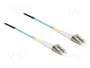 DeLOCK Cable de fibra óptica LC a LC multimodo OM3 1 m, aguamarina