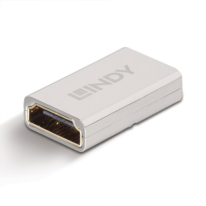 Lindy Adaptador HDMI 2.1 Hembra a Hembra 8K UHD Plata Lindy Adaptador HDMI 2.1 Hembra a Hembra 8K UHD Plata