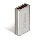 Lindy Adaptador HDMI 2.1, 48 Gbit/s, Resolución 8K 7680x4320 a 60Hz, Conectores HDMI Hembra a Hembra, Metal Plateado, Cambiador de Género 41511