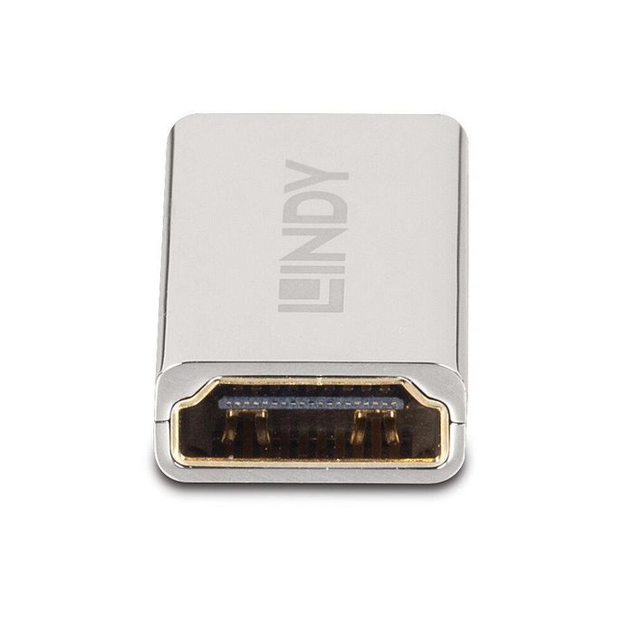 Lindy HDMI 2.1 Coupler Female to Female - Conector para Unir Dos Cables HDMI Cortos y Extender Distancia
