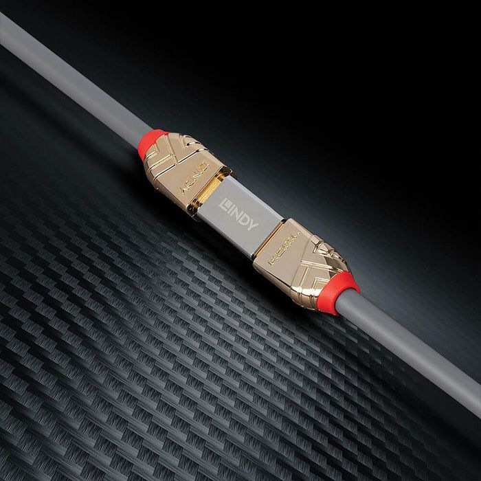 Lindy HDMI 2.1 Coupler Female to Female - Conector para Unir Dos Cables HDMI Cortos y Extender Distancia