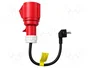 Qoltec Adaptador de potencia para cargadores EV CEE 16A 5P a SCHUKO 230V 3.5 kW