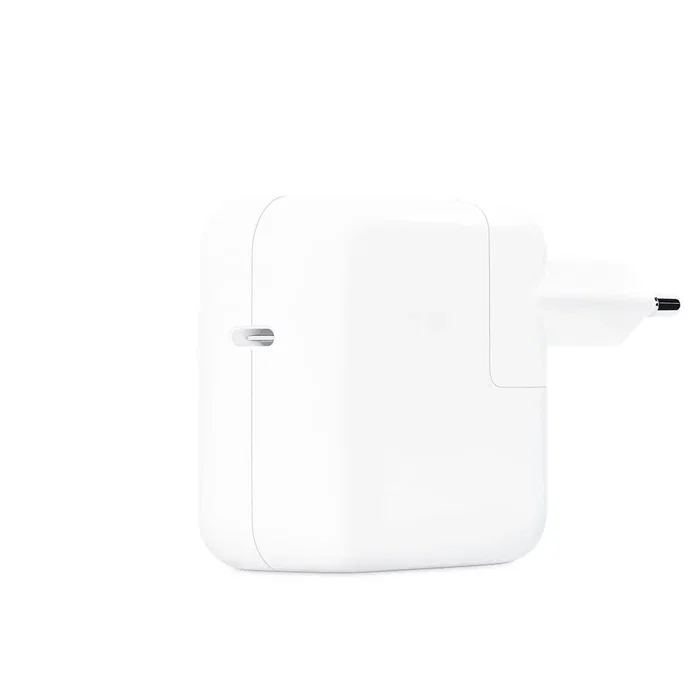 Apple MW2G3ZM/A Adaptador de corriente USB-C de 30W - Cargador rápido para MacBook Air, iPhone, iPad Pro - Universal - Blanco