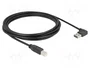 DeLOCK Cable USB 2.0 de 3 m con conectores USB-A y USB-B angulados