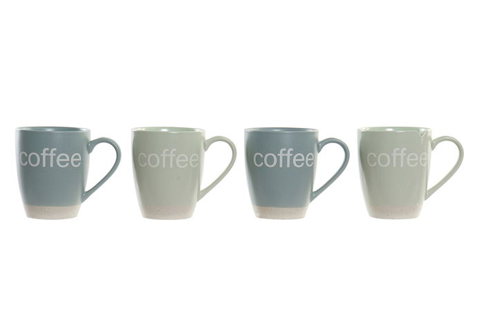 DKD Home Decor Mug Scandi Verde Menta Azul 9 x 10.5 x 11.5 cm Set de 4 DKD Home Decor Mug Scandi Verde Menta Azul 9 x 10.5 x 11.5 cm Set de 4