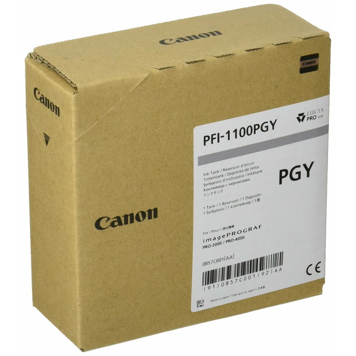 Canon Cartucho de Tinta Foto Gris PFI-1100PGY 160ml Canon Cartucho de Tinta Foto Gris PFI-1100PGY 160ml