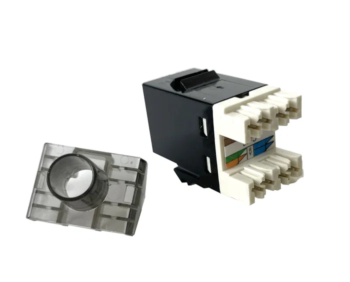 Phasak Conector Keystone RJ45 Hembra Cat. 6 Dual Block SD 3018 Negro