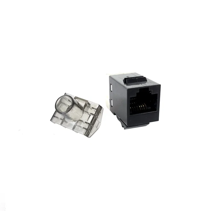 Phasak Conector Keystone RJ45 Hembra Cat. 6 Dual Block SD 3018 Negro