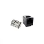 Phasak Conector Keystone RJ45 Hembra Cat. 6 Dual Block SD 3018 Negro