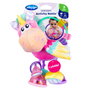 Playgro Sonajero Interactivo Unicornio 0188463 con Espejo, Mango Texturizado y Clip - Multilenguaje (Español, Inglés, Francés, Alemán, Italiano, Portugués)