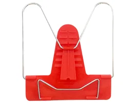 Liderpapel Atril de plástico con pinza de metal rojo