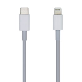 Aisens Cable USB-C a Lightning de 2m Blanco para Carga Rápida PD