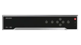Hikvision DS-7708NI-I4 - Grabador de Video en Red (NVR) de 8 Canales, 4K UHD (3840x2160), 1.5U Rack, H.265+, 10TB, 128 Usuarios, 80 Mbps Entrada - Negro