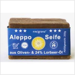 SAVON DU MIDI Jabon En Pastilla Alepo 24%+Laurel 200Gr. Bio