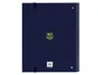 Safta Carpeta de anillas F.C. Barcelona Navy Blue con recambio y separadores Din A4