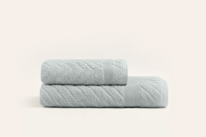 Mijölnir Juego de Toallas de Baño 100% Algodón 350 gr/m² Gris (Toalla Mano 50x90 cm, Toalla Baño 90x150 cm) 1028A-017-2