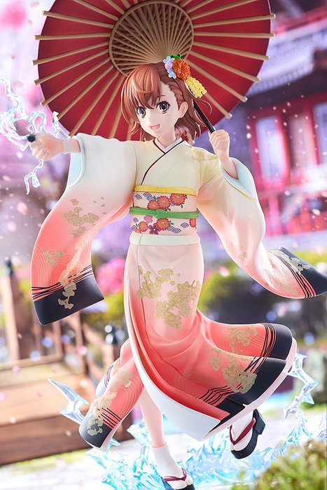 A Certain Scientific Railgun T Estatua 1/7 Mikoto Misaka Furisode Kimono Ver. 28 cm
