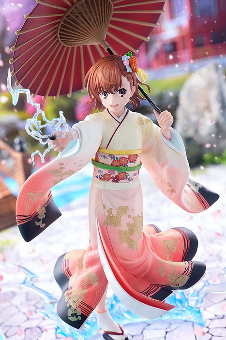 A Certain Scientific Railgun T Estatua 1/7 Mikoto Misaka Furisode Kimono Ver. 28 cm