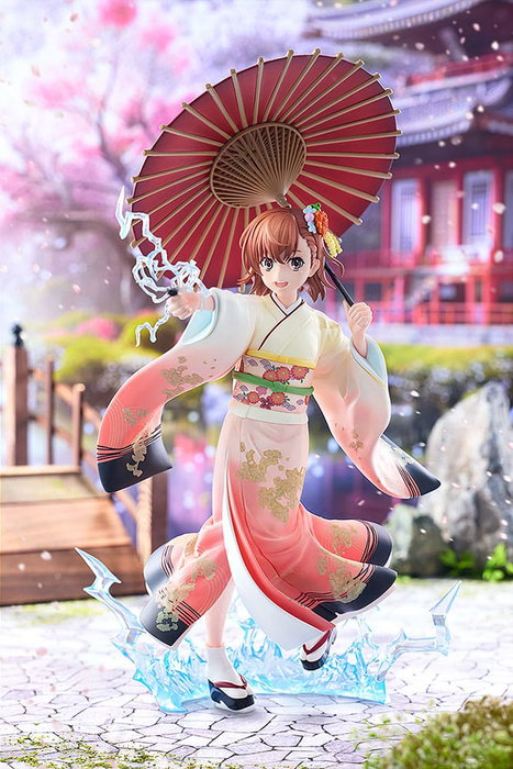 A Certain Scientific Railgun T Estatua 1/7 Mikoto Misaka Furisode Kimono Ver. 28 cm
