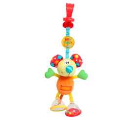 Playgro Dingly Dangly Mimsy 010114104 Juguete Bebé Pinza Cochecito Sonajero Espejo Multilenguaje