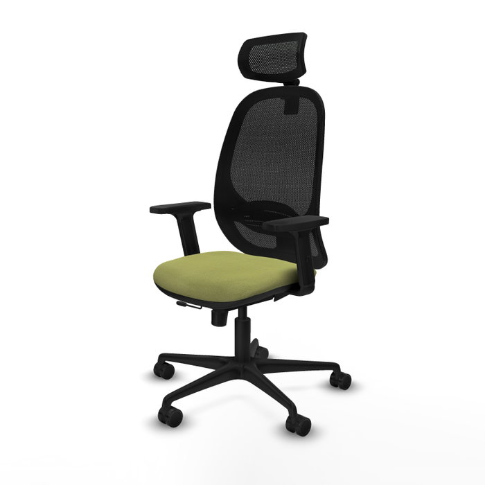 PIQUERAS Y CRESPO Silla de oficina Cilanco con mecanismo Sincro/Traslack Verde oliva y Negro PIQUERAS Y CRESPO Silla de oficina Cilanco con mecanismo Sincro/Traslack Verde oliva y Negro