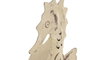 DKD Home Decor Decoración de Hierro Caballito de Mar Blanco