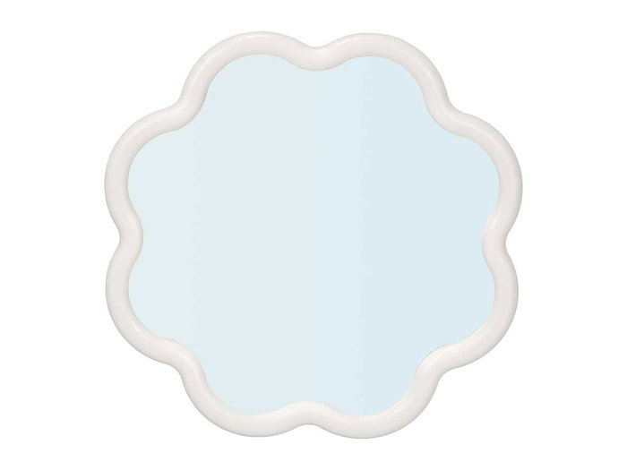 Giftdecor Espejo Forma Floral Blanco 38x38 cm (Set de 12)