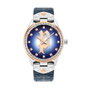 Police Reloj PL16029MSTR-03 con correa de cuero azul