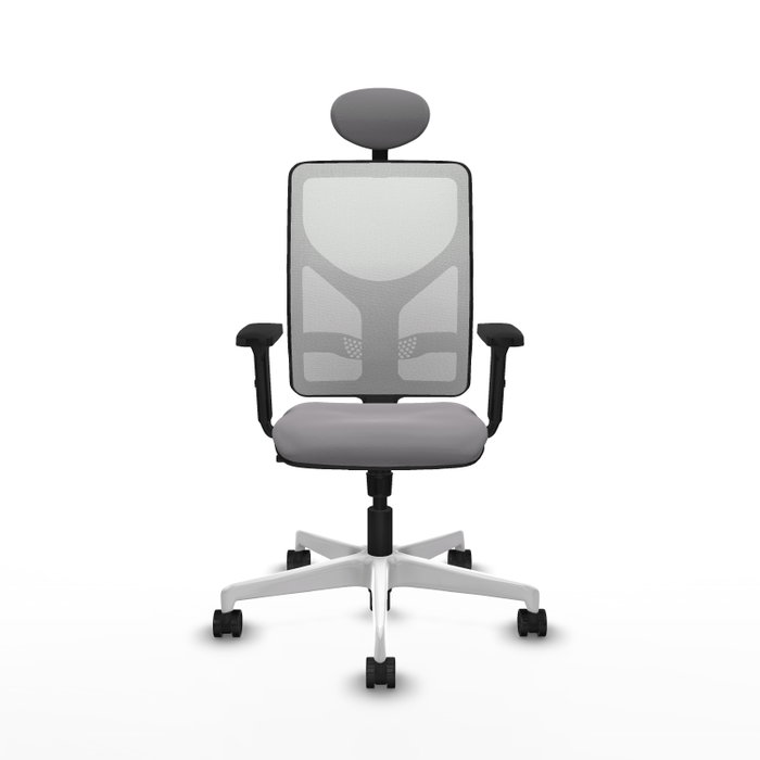 PIQUERAS Y CRESPO Silla de oficina Motilla con mecanismo Sincro Gris y Blanco PIQUERAS Y CRESPO Silla de oficina Motilla con mecanismo Sincro Gris y Blanco