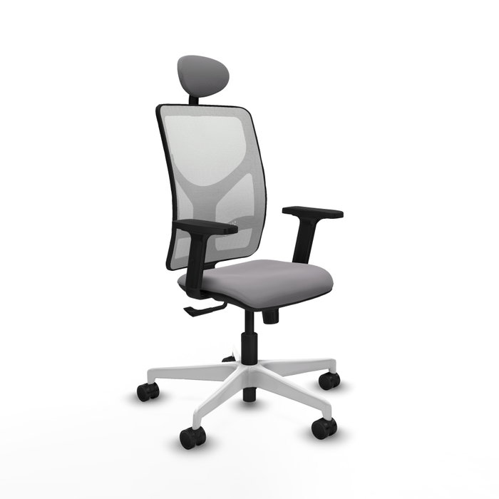 PIQUERAS Y CRESPO Silla de oficina Motilla con mecanismo Sincro Gris y Blanco PIQUERAS Y CRESPO Silla de oficina Motilla con mecanismo Sincro Gris y Blanco