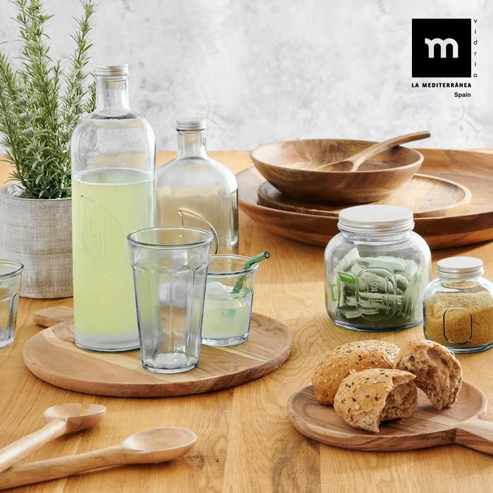 La Mediterranea Botella de Vidrio con Tapón de Metal 1.6L