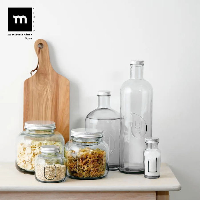La Mediterranea Botella de Vidrio con Tapón de Metal 1.6L
