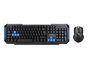 Q-connect Set Teclado y Ratón Inalámbrico Compatible Windows Color Negro