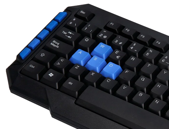 Q-connect Set Teclado y Ratón Inalámbrico Compatible Windows Color Negro