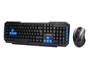 Q-connect Set Teclado y Ratón Inalámbrico Compatible Windows Color Negro