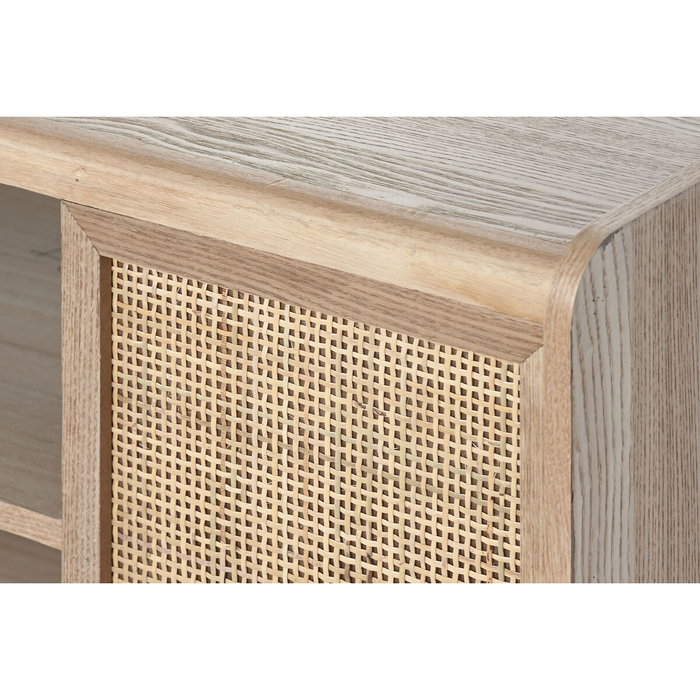 DKD Home Decor Mueble TV Paulownia y Ratán Natural 120x35x54 DKD Home Decor Mueble TV Paulownia y Ratán Natural 120x35x54