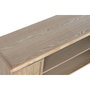 DKD Home Decor Mueble TV Paulownia y Ratán Natural 120x35x54