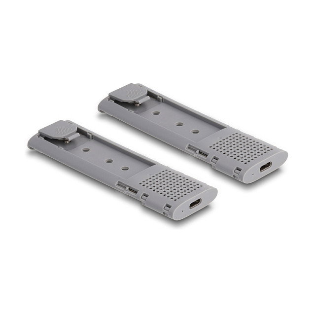 DeLOCK Caja externa USB Type-C Dual Combo para 2 x M.2 NVMe PCIe o SATA