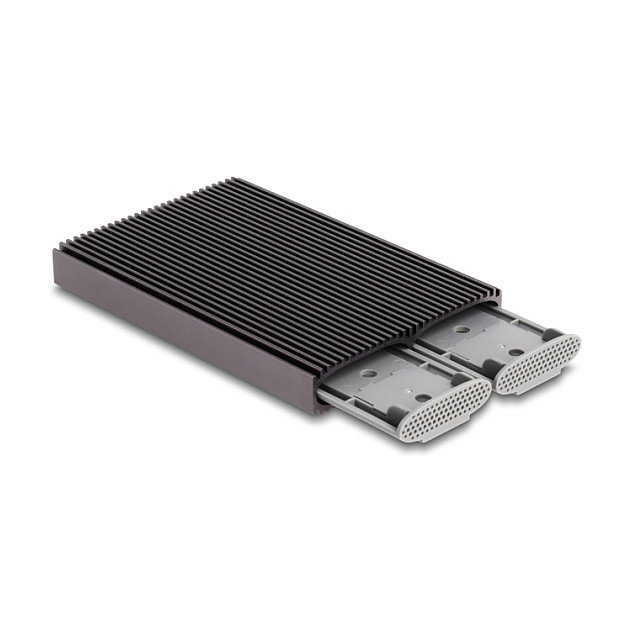 DeLOCK Caja externa USB Type-C Dual Combo para 2 x M.2 NVMe PCIe o SATA