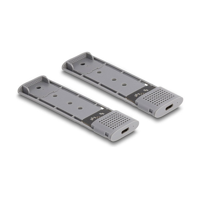 DeLOCK Caja externa USB Type-C Dual Combo para 2 x M.2 NVMe PCIe o SATA