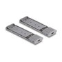 DeLOCK Caja externa USB Type-C Dual Combo para 2 x M.2 NVMe PCIe o SATA