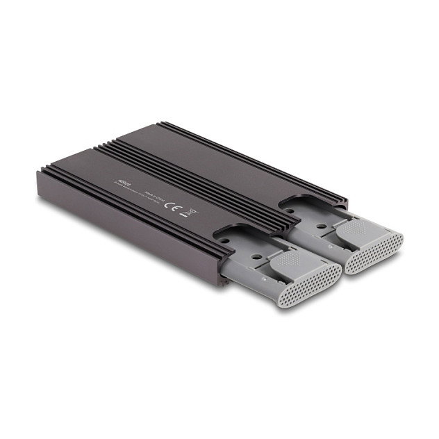 DeLOCK Caja externa USB Type-C Dual Combo para 2 x M.2 NVMe PCIe o SATA