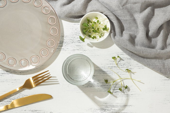 La Mediterranea Plato Almudena Gris 21,2 cm, Pack de 12 unidades La Mediterranea Plato Almudena Gris 21,2 cm, Pack de 12 unidades