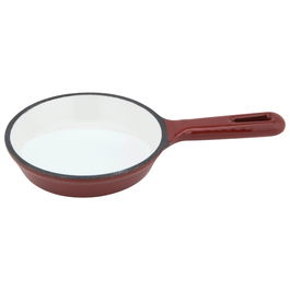 1946 Sartén Mini Roja 1946 Diámetro 10 cm Altura 2.3 cm Hierro Esmaltado Fondo Inducción Pack 2 Unidades