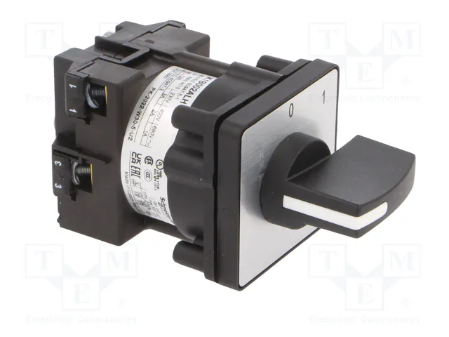 SCHNEIDER ELECTRIC Interruptor de Leva 12A 0-1 Negro SCHNEIDER ELECTRIC Interruptor de Leva 12A 0-1 Negro