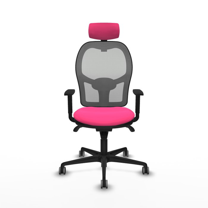 PIQUERAS Y CRESPO Silla de oficina Jorquera Rosa y Gris