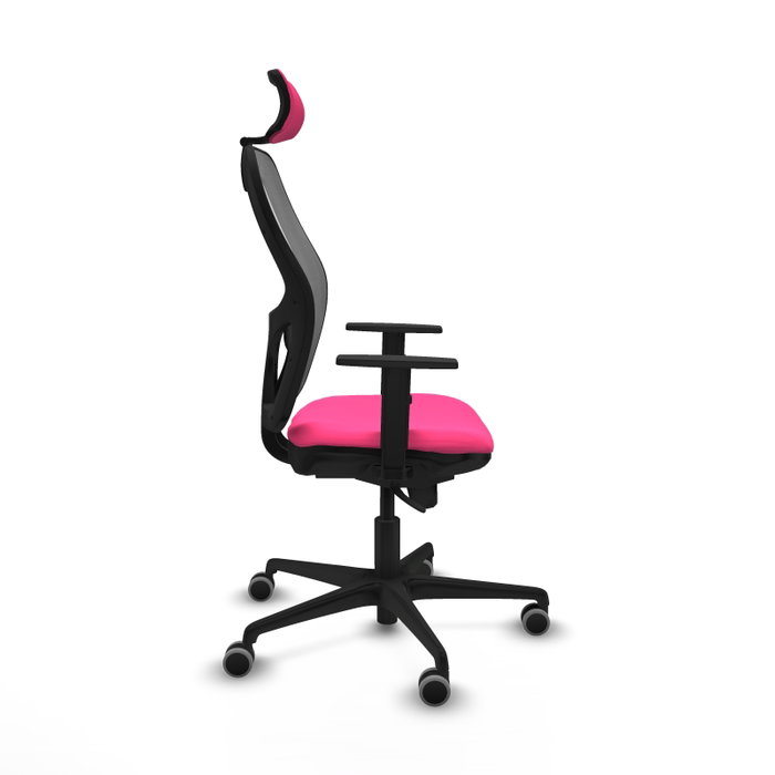 PIQUERAS Y CRESPO Silla de oficina Jorquera Rosa y Gris