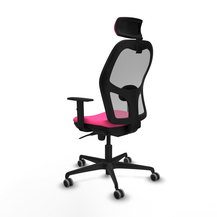 PIQUERAS Y CRESPO Silla de oficina Jorquera Rosa y Gris