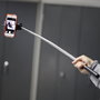 Fun Connection Palo Selfie 105 cm para Móvil y Cámara, Brazo Telescópico Abatible